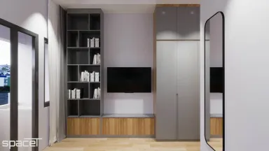 Phòng ngủ - Nhà phố Quận 12 108m2 - Phong cách Modern + Scandinavian