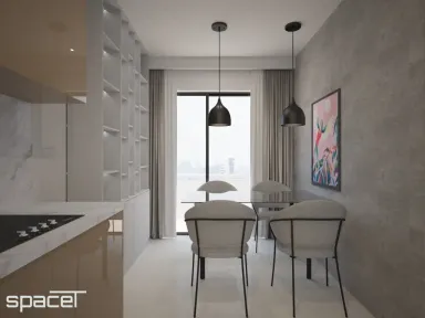 Phòng ăn - Căn hộ Kingdom 101 1PN 60m2 - Phong cách Modern
