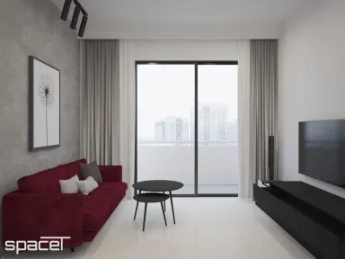 Phòng khách - Căn hộ Kingdom 101 1PN 60m2 - Phong cách Modern