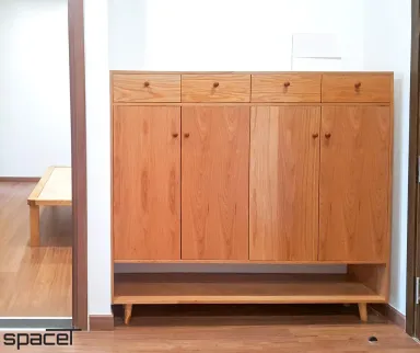 Lối vào - Căn hộ Eco Green Quận 7 - Phong cách Japandi
