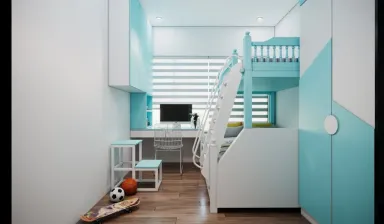 Phòng cho bé - Căn hộ Compass One Bình Dương 70m2 - Phong cách Neo Classic