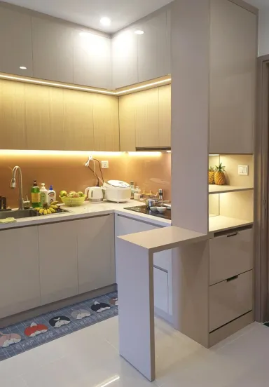 Phòng bếp - Căn hộ Vinhomes Grand Park Quận 9 - Phong cách Modern