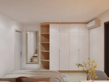 Phòng ngủ - Căn hộ Man Thiện C5 Quận 9 - Phong cách Scandinavian