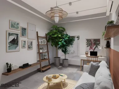 Phòng làm việc - Nhà phố Xô Viết Nghệ Tĩnh - Phong cách Color Block + Scandinavian