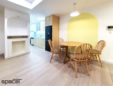 Phòng bếp Phòng ăn - Căn hộ Masteri T5 Thảo Điền - Phong cách Color Block + Scandinavian