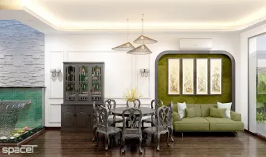 Phòng ăn - Nhà phố Takara Residence Bình Dương - Phong cách Indochine