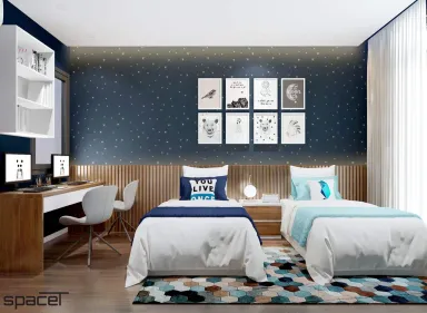 Phòng cho bé - Nhà phố Takara Residence Bình Dương - Phong cách Indochine