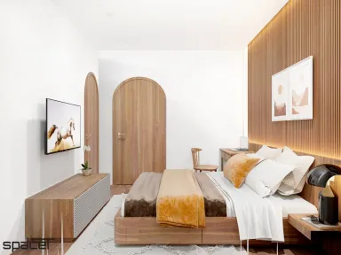 Phòng ngủ - Nhà phố Takara Residence Bình Dương - Phong cách Indochine