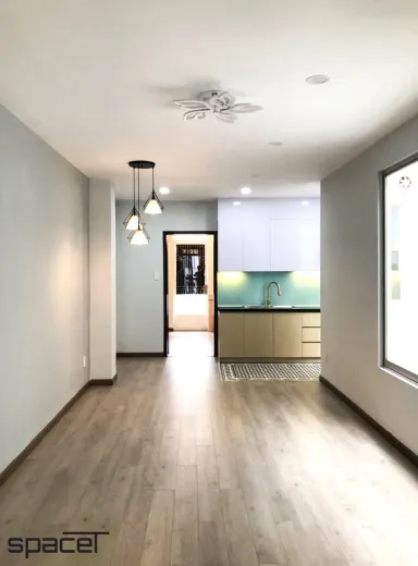 Phòng khách Phòng bếp - Nhà phố Quận 1 - Phong cách Modern + Scandinavian