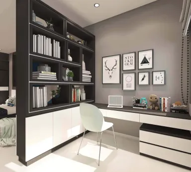 Phòng ngủ Phòng làm việc - Nhà phố Bình Thạnh - Phong cách Modern