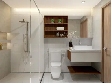 Phòng tắm - Nhà phố Bình Dương - Phong cách Modern + Scandinavian