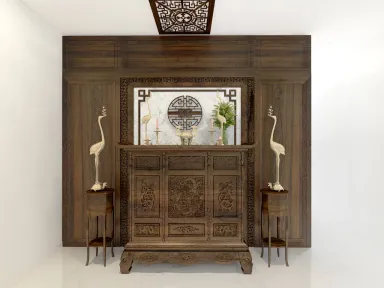 Phòng thờ - Nhà phố Bình Dương - Phong cách Modern + Scandinavian