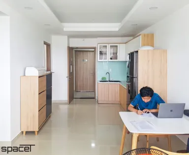 Phòng bếp Phòng ăn - Căn hộ Citisoho Quận 2 - Phong cách Scandinavian + Color Block