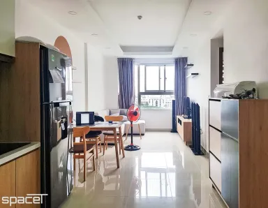 Phòng khách Phòng ăn Lối vào - Căn hộ Citisoho Quận 2 - Phong cách Scandinavian + Color Block