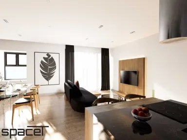 Phòng khách - Căn hộ duplex Ricca Quận 9 97m2 - Phong cách Modern