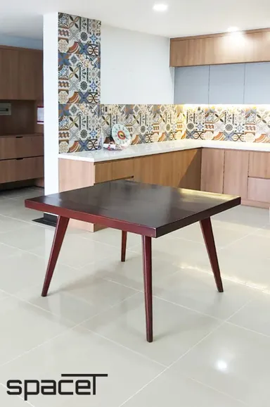 Phòng bếp Phòng ăn - Căn hộ Hoàng Anh Giai Việt Quận 8 - Phong cách Scandinavian