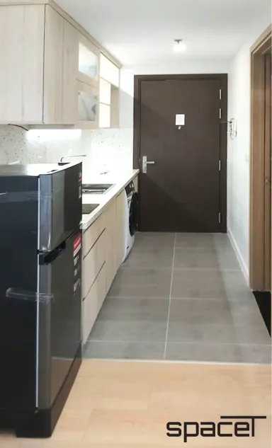 Phòng bếp - Căn hộ studio Rivergate Residence Quận 4 - Phong cách Japandi
