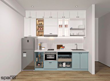  Phòng bếp - Cải tạo bếp Căn hộ Citisoho Quận 2 15m2 - Phong cách Modern 