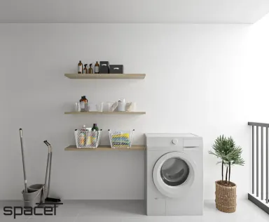 Lô gia - Căn hộ Goldora Plaza Nhà Bè 62m2 - Phong cách Color Block