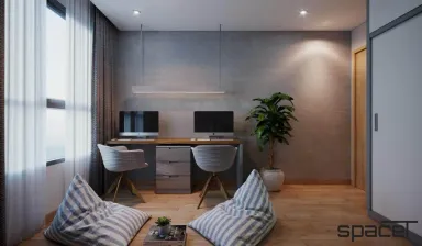 Phòng làm việc - Căn hộ Emerald Precinct (Celadon City) - Phong cách Modern