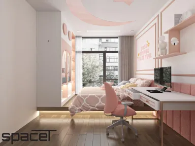 Phòng cho bé - Căn hộ Vinhomes Central Park - Phong cách Neo Classic