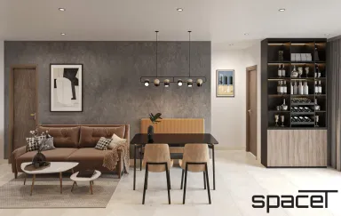 Phòng khách Phòng ăn - Căn hộ Stown Bình Dương - Phong cách Modern
