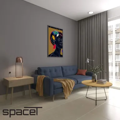 Phòng khách - Căn hộ Sky 89 Quận 7 - Phong cách Modern