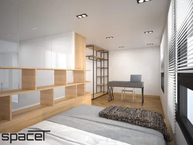 Phòng ngủ Phòng làm việc - Căn hộ duplex Sunshine Diamond River - Phong cách Modern + Minimalist Phòng ngủ Phòng làm việc - Căn hộ duplex Sunshine Diamond River - Phong cách Modern + Minimalist