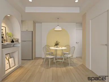 Phòng ăn - Căn hộ Masteri T5 Thảo Điền 71m2 - Phong cách Color Block + Scandinavian