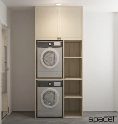 Lô gia - Căn hộ Masteri T5 Thảo Điền 71m2 - Phong cách Color Block + Scandinavian