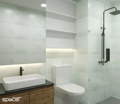 Phòng tắm - Căn hộ Mizuki Park Bình Chánh 56m2 - Phong cách Modern