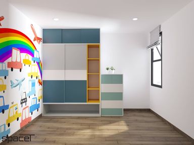 Phòng cho bé - Căn hộ Happy One Bình Dương - Phong cách Color Block 