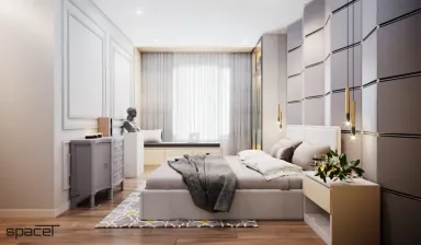 Phòng ngủ - Căn hộ Opal Bình Thạnh - Phong cách Modern