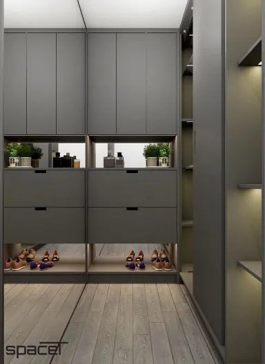 Phòng thay đồ - Căn hộ Saigon Pearl Bình Thạnh - Phong cách Modern + Minimalist