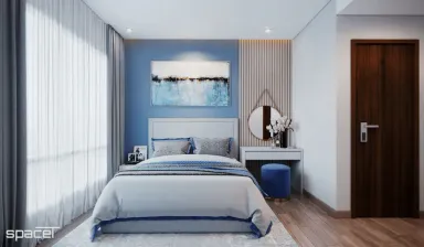 Phòng ngủ - Căn hộ One Verandah Quận 2 - Phong cách Scandinavian + Modern