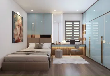 Phòng ngủ - Nhà phố Quận 7 200m2 - Phong cách Modern