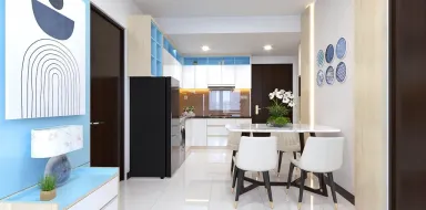 Phòng bếp Phòng ăn - Căn hộ CSJ Tower Vũng Tàu - Phong cách Scandinavian + Modern