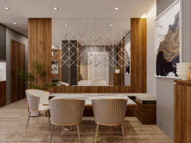 Phòng ăn - Căn hộ chung cư Hà Đô Nguyễn Văn Công - Phong cách Modern