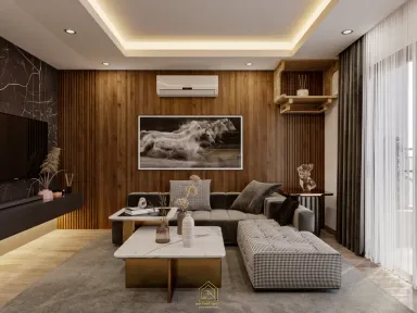 Phòng khách - Căn hộ chung cư Hà Đô Nguyễn Văn Công - Phong cách Modern