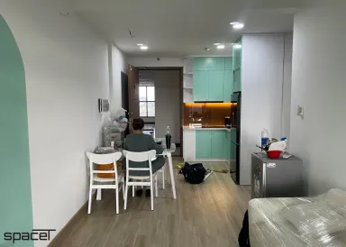 Phòng bếp Phòng ăn - Căn hộ Centana - Phong cách Scandinavian + Modern