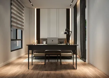 Phòng ngủ Phòng làm việc - Nhà phố đường Phạm Văn Bạch - Phong cách Modern