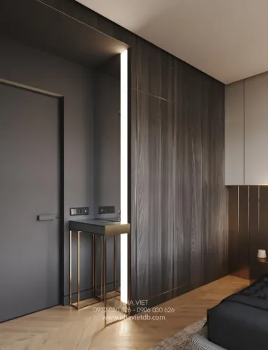 Phòng ngủ - Căn hộ Vinhomes Golden River - Phong cách Modern