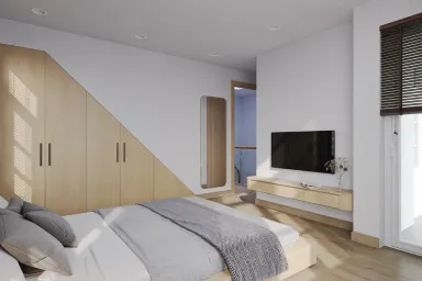 Phòng ngủ - Nhà phố liền kề NovaWorld Phan Thiết - Phong cách Japandi