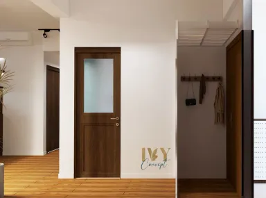 Lối vào - Căn hộ chung cư Tản Đà Court - Phong cách Industrial
