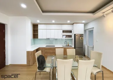 Phòng bếp Phòng ăn - Căn hộ chung cư Minh Thành Quận 7 - Phong cách Modern