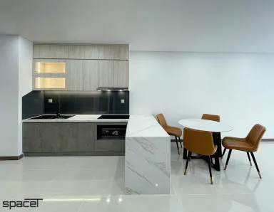 Phòng bếp Phòng ăn - Căn hộ Iris 4 Hà Đô Centrosa Garden - Phong cách Modern