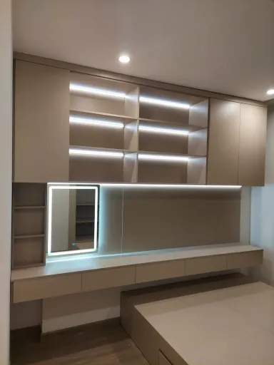 Phòng ngủ - Căn hộ Vinhomes Grand Park Quận 9 - Phong cách Modern + Color Block
