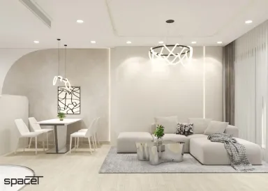 Phòng khách Phòng ăn - Căn hộ Sunwah Pearl - Phong cách Modern