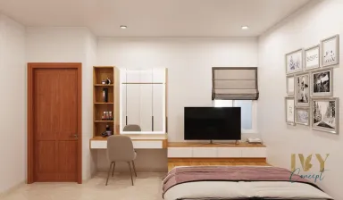 Phòng ngủ - Căn hộ The CBD Premium Home - Phong cách Scandinavian