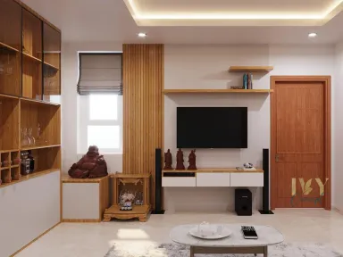 Phòng khách - Căn hộ The CBD Premium Home - Phong cách Scandinavian